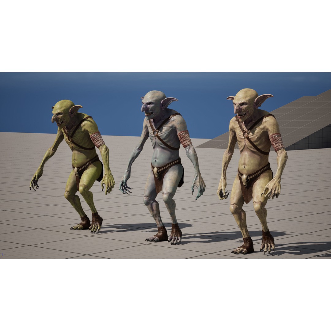 Troll 3D Model – Low Poly Game Ready Animated Character, FBX - View 3