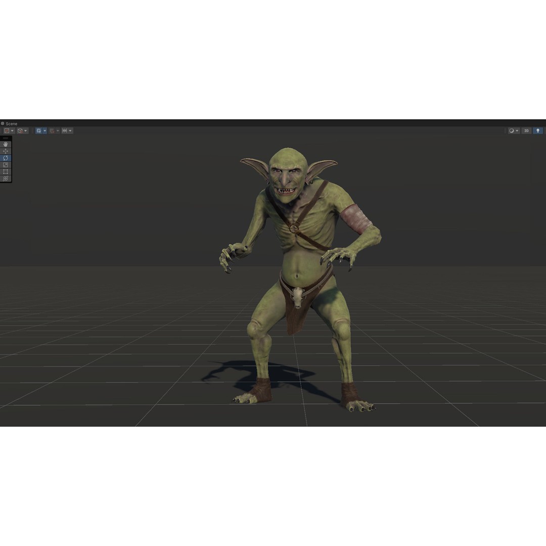 Troll 3D Model – Low Poly Game Ready Animated Character, FBX - View 31