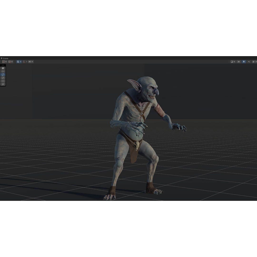 Troll 3D Model – Low Poly Game Ready Animated Character, FBX - View 36