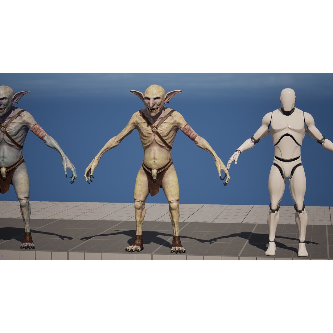 Troll 3D Model – Low Poly Game Ready Animated Character, FBX - View 4