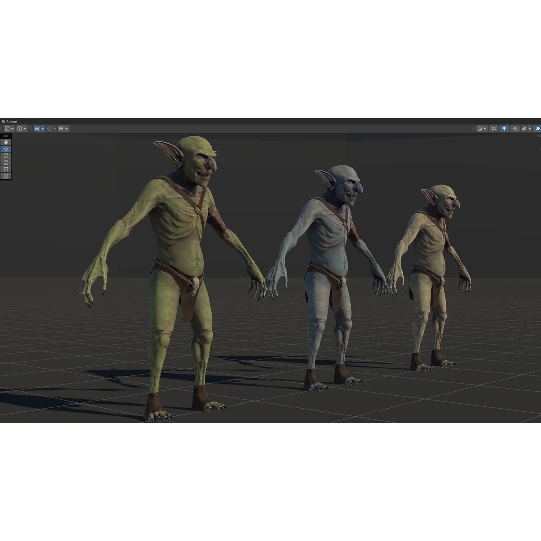 Troll 3D Model – Low Poly Game Ready Animated Character, FBX - View 40