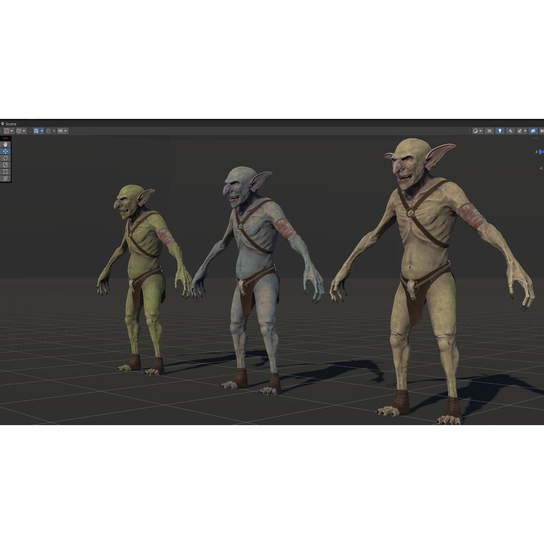 Troll 3D Model – Low Poly Game Ready Animated Character, FBX - View 41