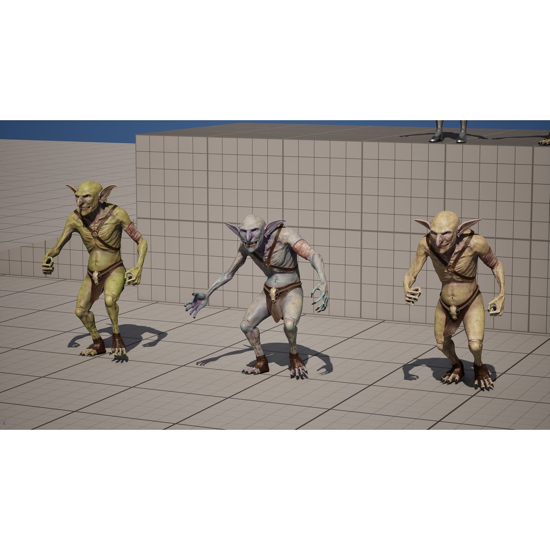 Troll 3D Model – Low Poly Game Ready Animated Character, FBX - View 5