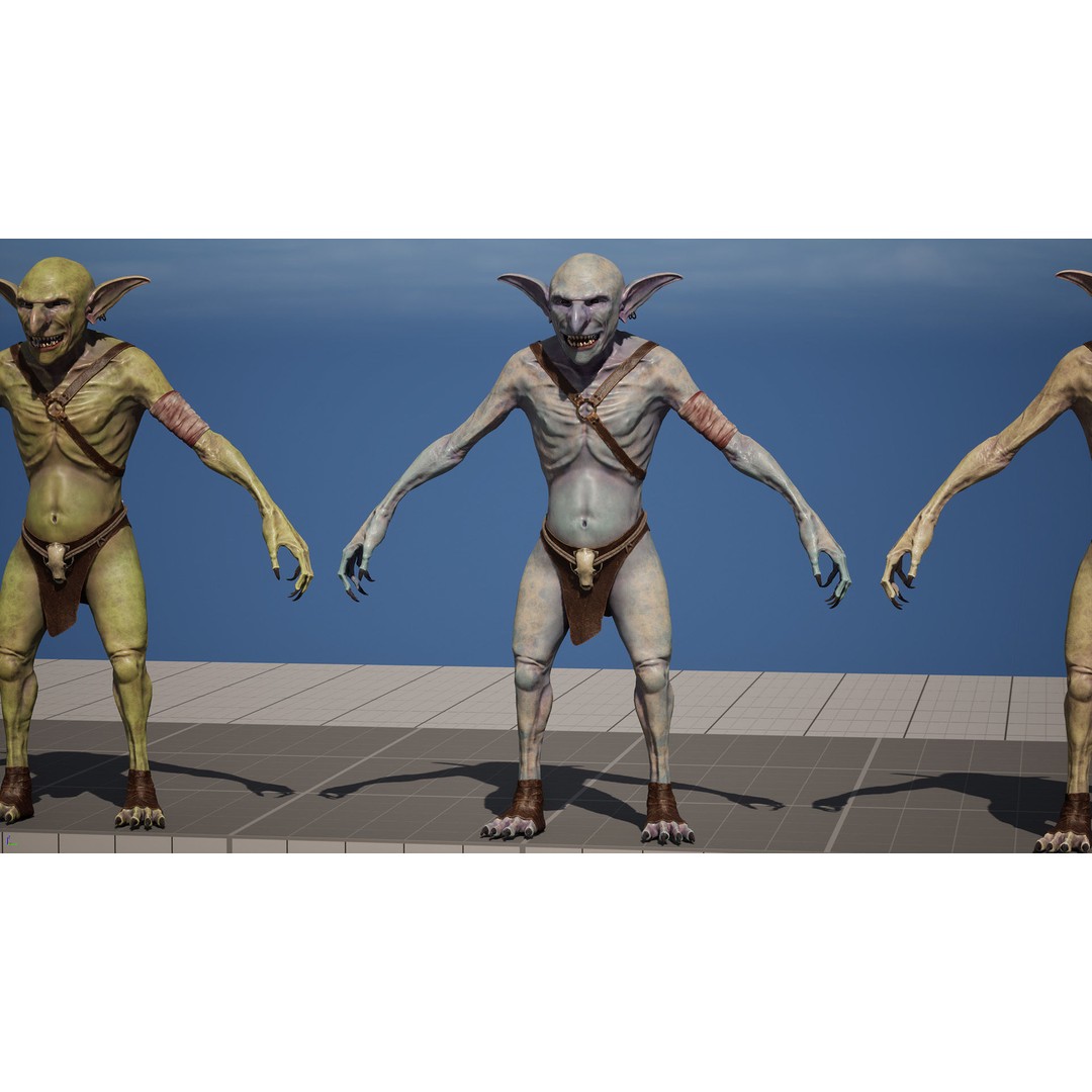 Troll 3D Model – Low Poly Game Ready Animated Character, FBX - View 6