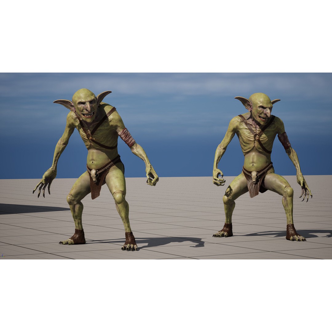 Troll 3D Model – Low Poly Game Ready Animated Character, FBX - View 8