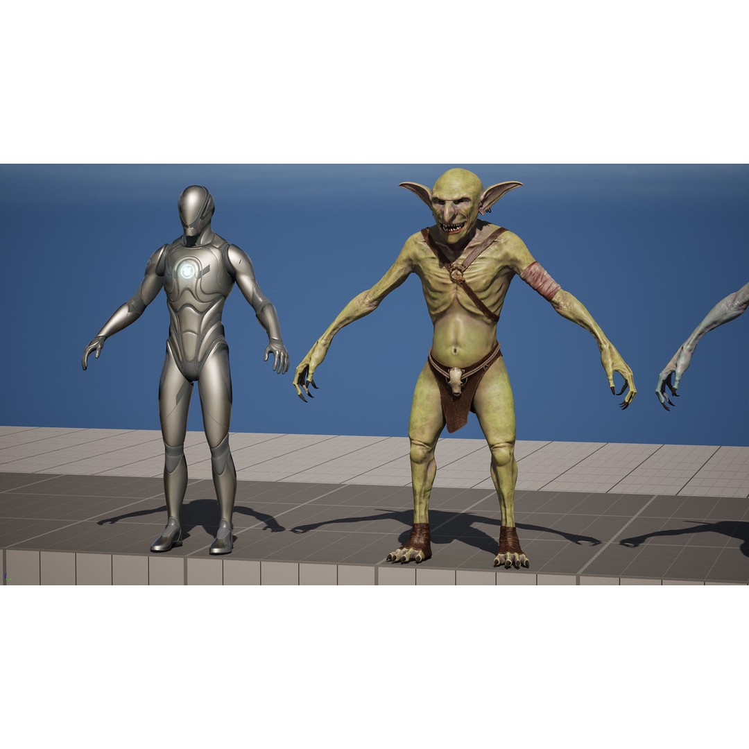 Troll 3D Model – Low Poly Game Ready Animated Character, FBX - View 9