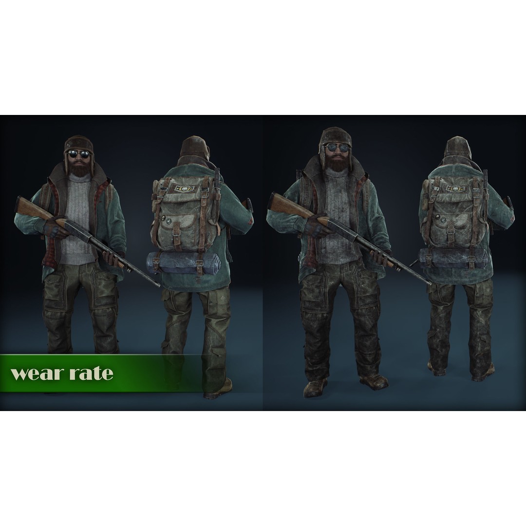 Winter Survivor 3D Model – Low Poly Rigged Character for Unity & UE5 - View 11