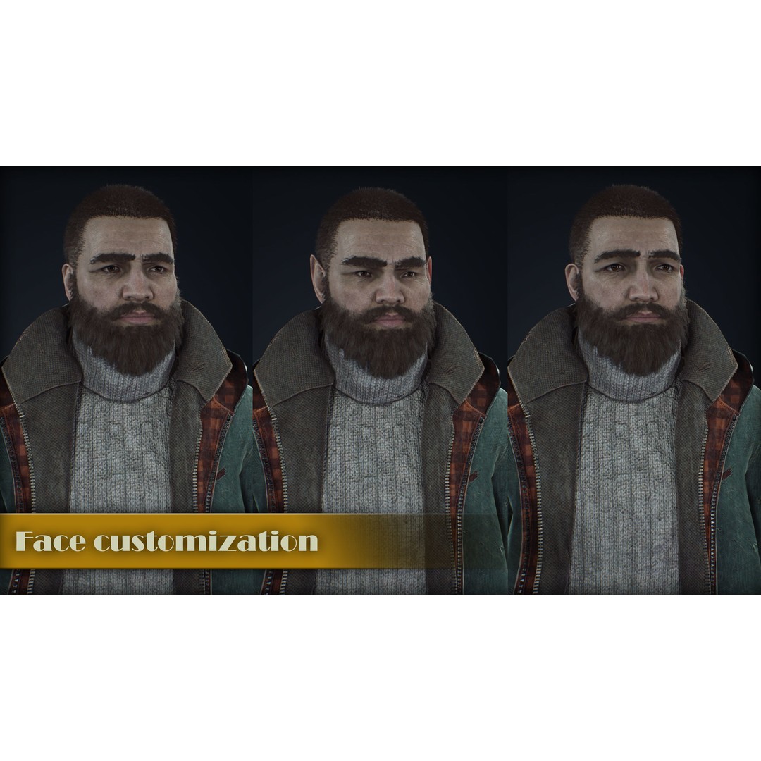 Winter Survivor 3D Model – Low Poly Rigged Character for Unity & UE5 - View 4