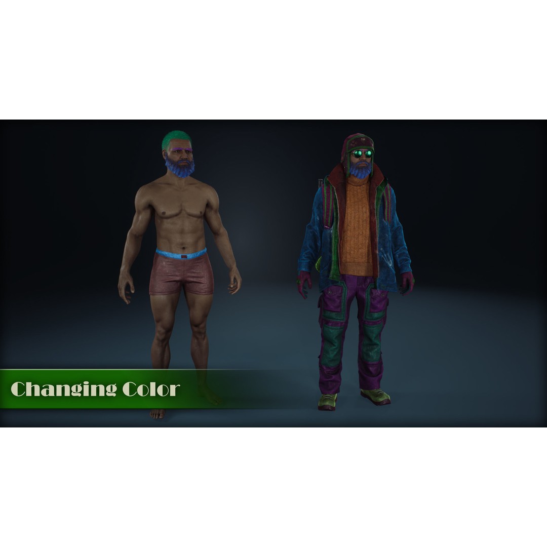 Winter Survivor 3D Model – Low Poly Rigged Character for Unity & UE5 - View 8