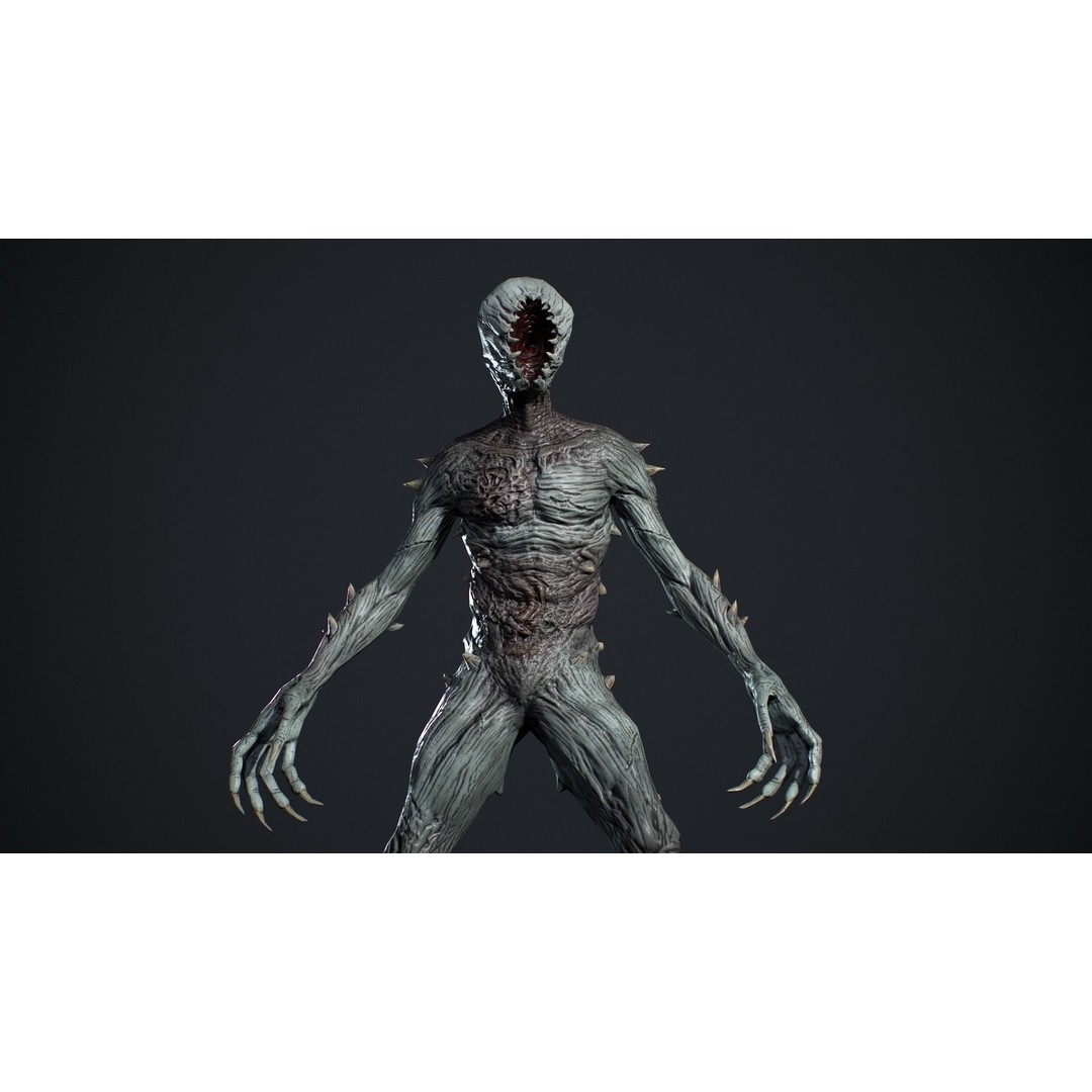 Monster 3D Model – Low Poly Animated Creature for Games - View 10