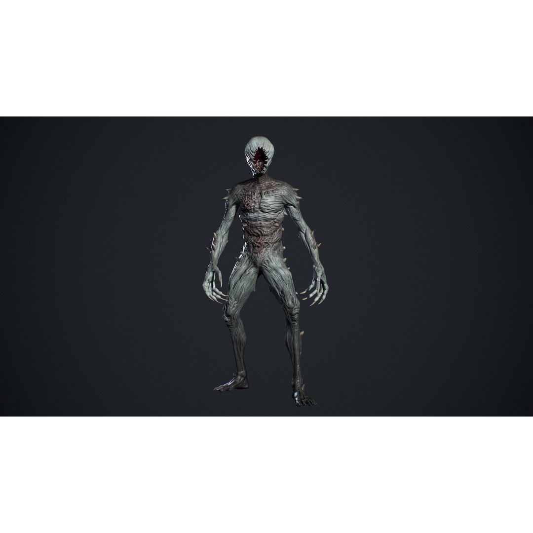 Monster 3D Model – Low Poly Animated Creature for Games - View 11