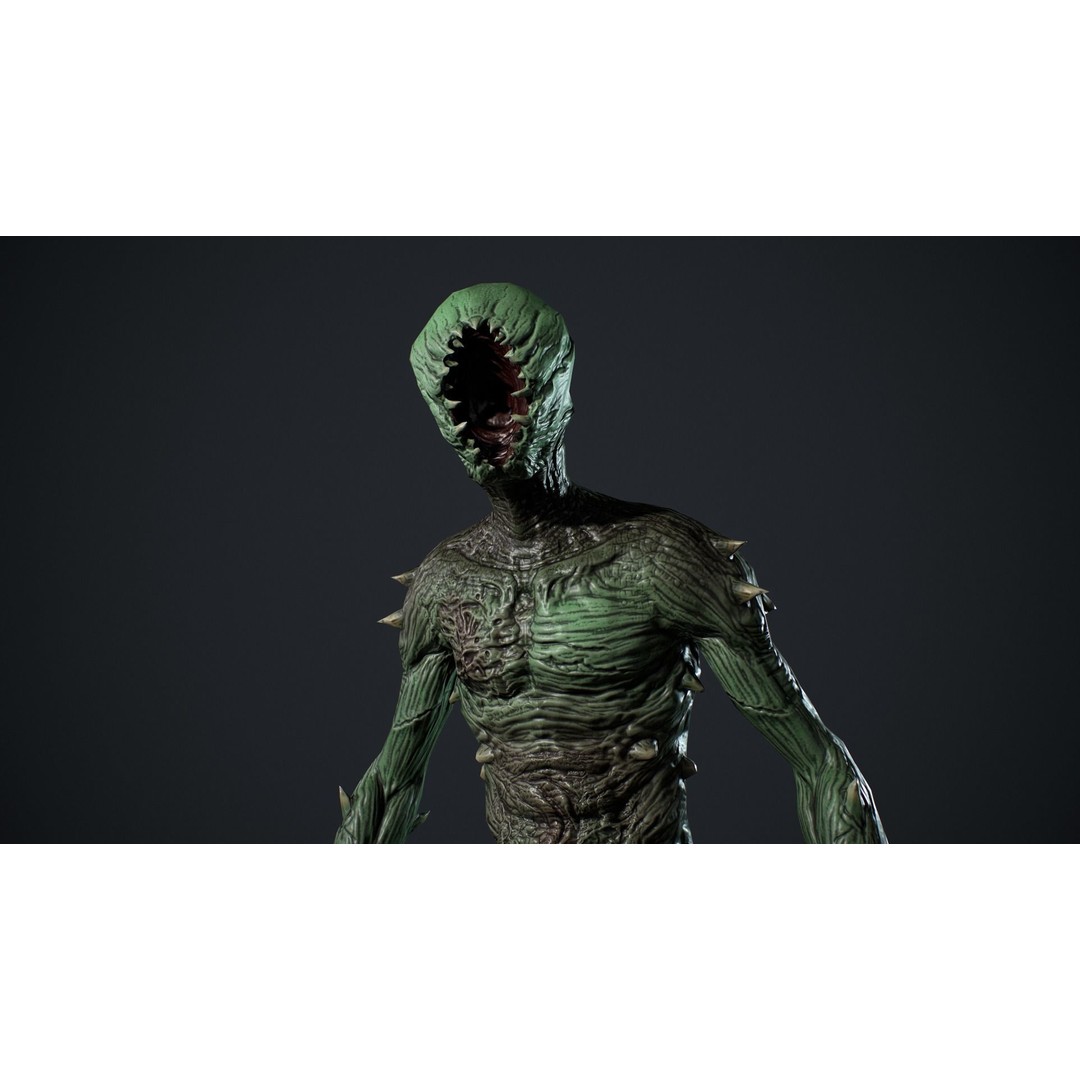 Monster 3D Model – Low Poly Animated Creature for Games - View 13
