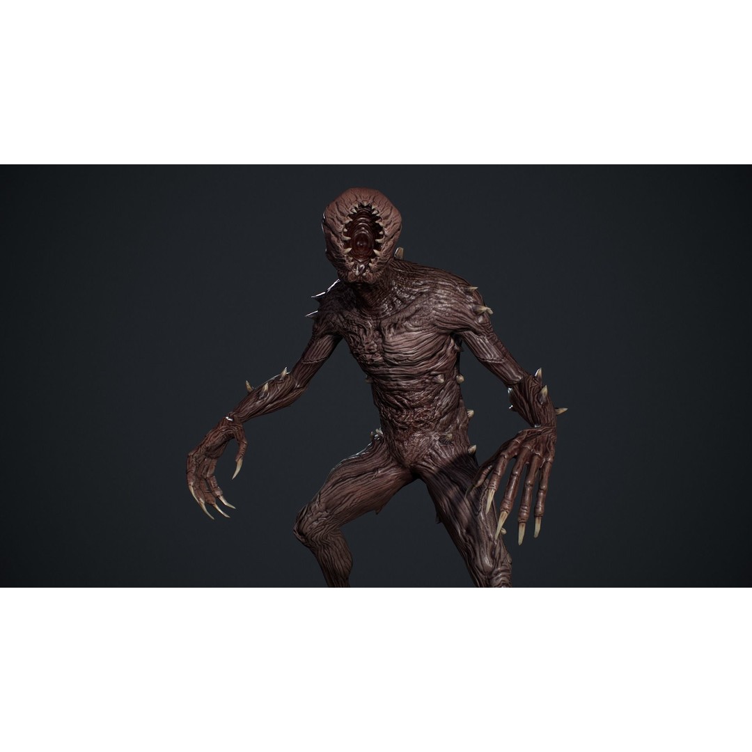 Monster 3D Model – Low Poly Animated Creature for Games - View 15