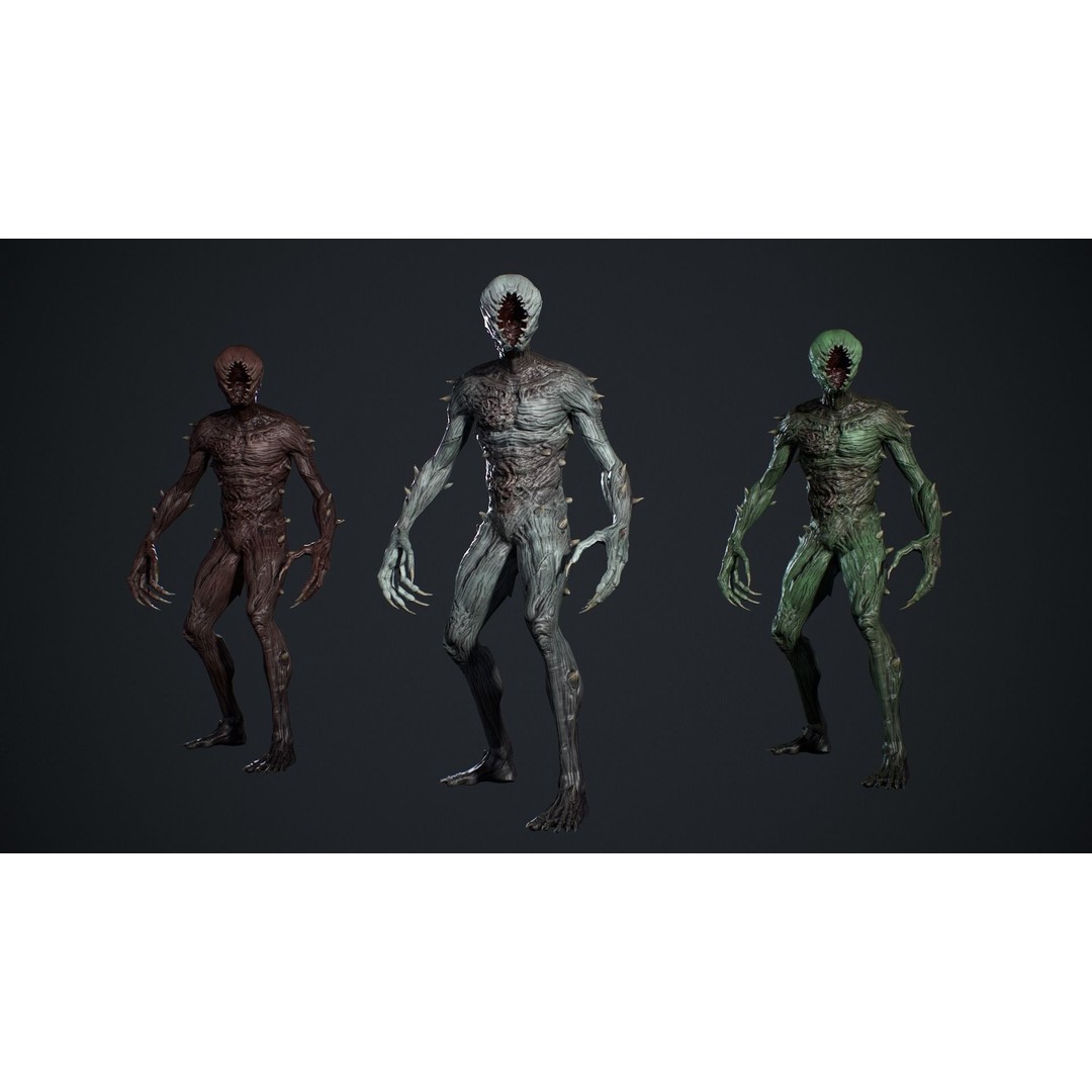 Monster 3D Model – Low Poly Animated Creature for Games - View 4