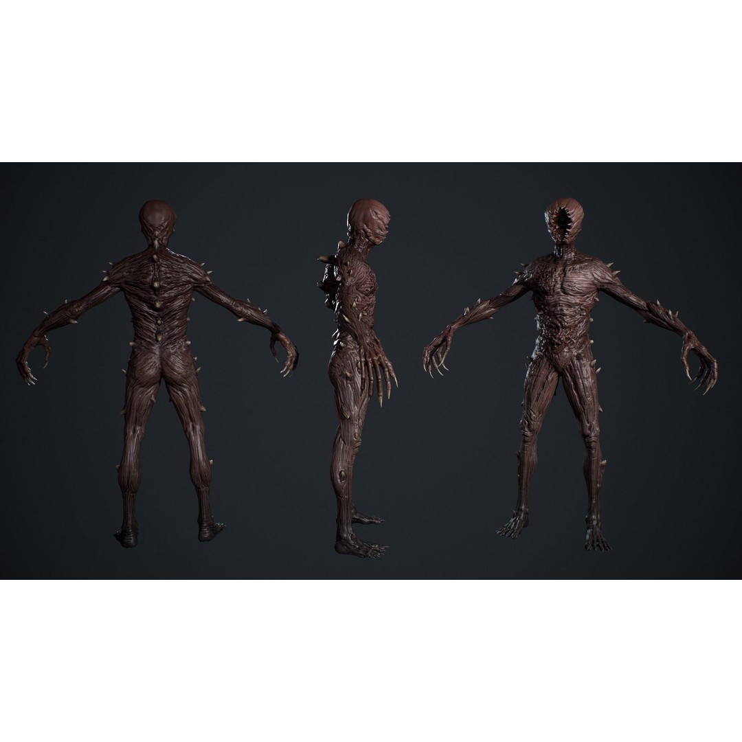 Monster 3D Model – Low Poly Animated Creature for Games - View 6