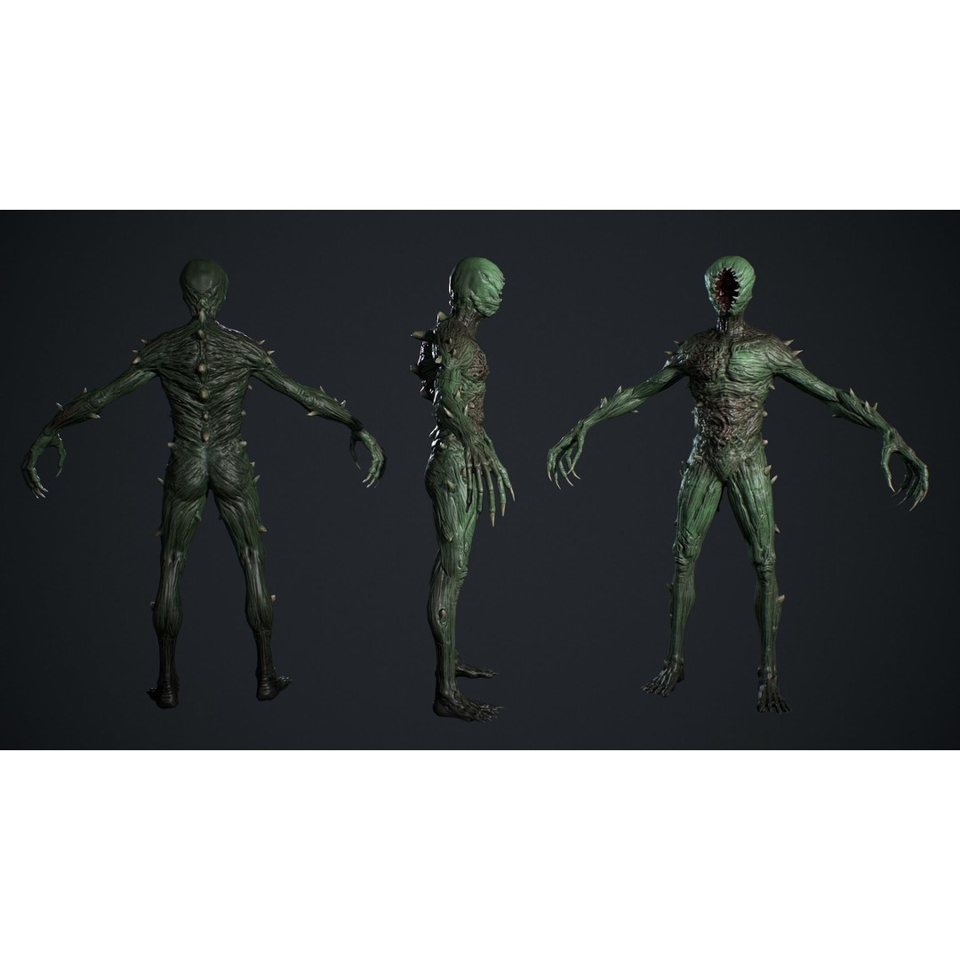 Monster 3D Model – Low Poly Animated Creature for Games - View 7