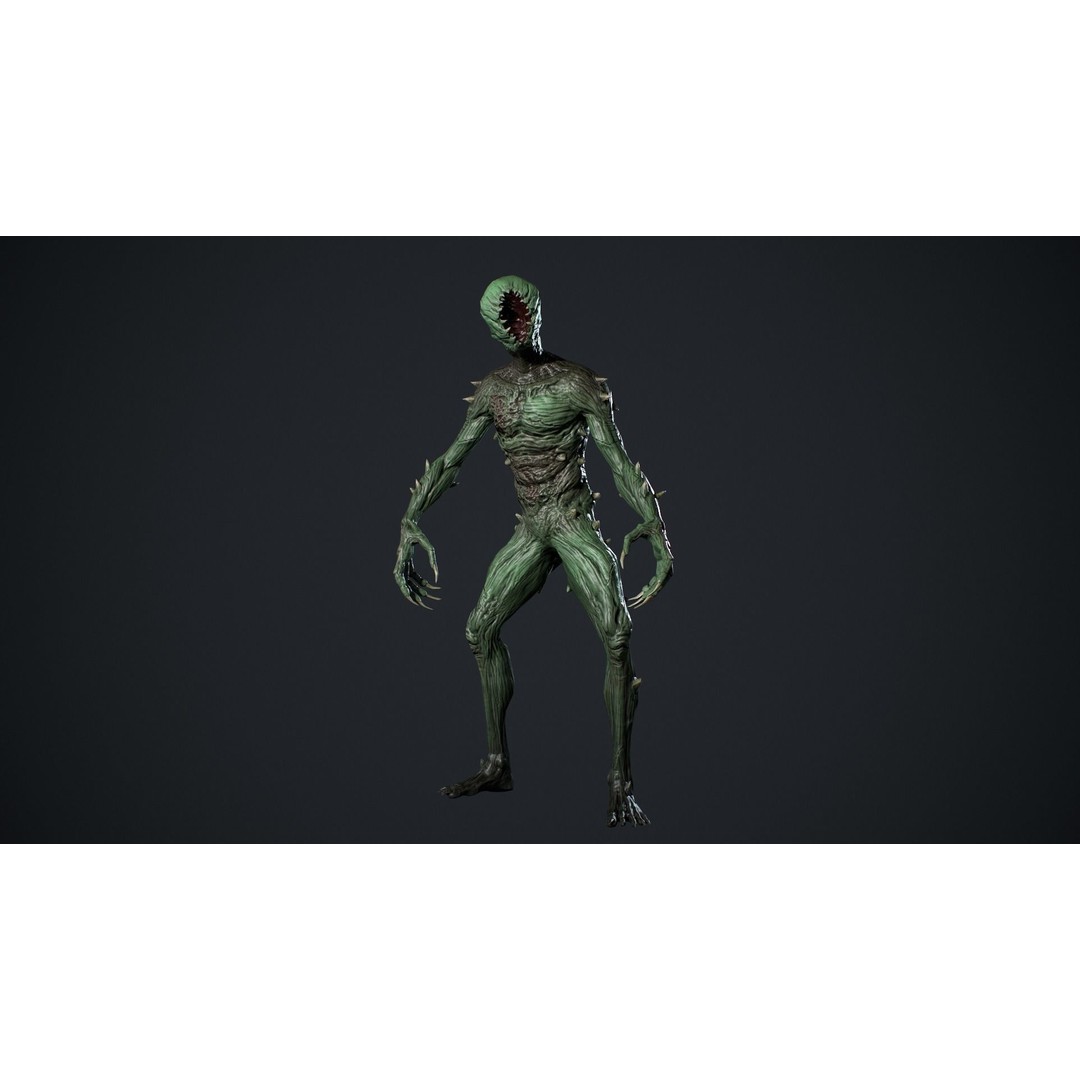 Monster 3D Model – Low Poly Animated Creature for Games - View 9