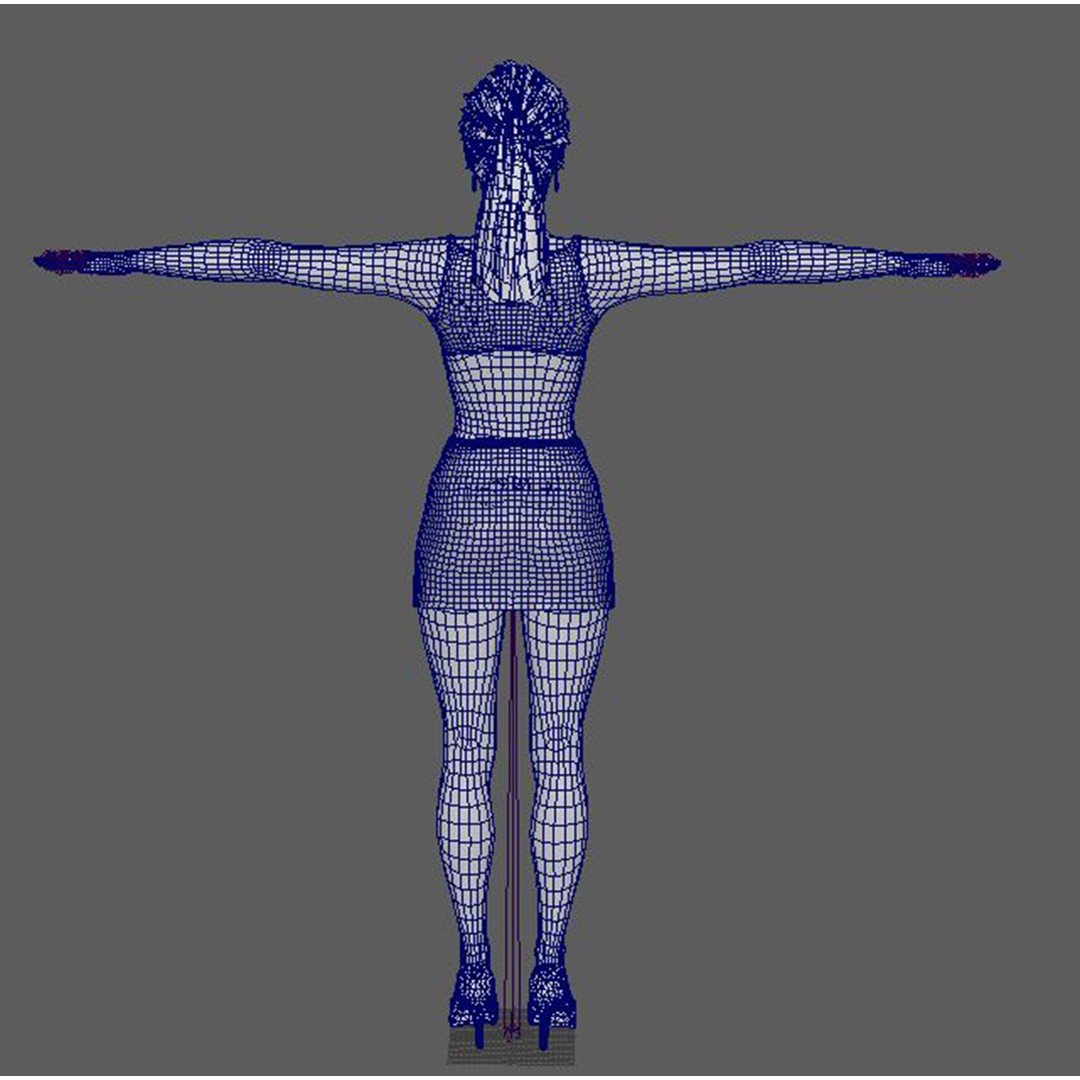 Irina Shayk 3D Model – Low Poly Rigged Character for Animation, FBX, OBJ - View 28