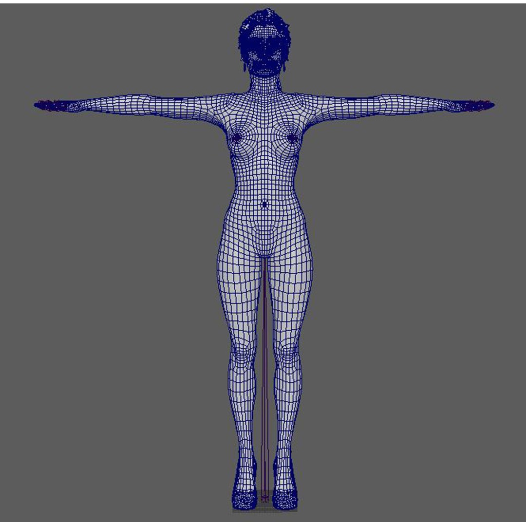 Irina Shayk 3D Model – Low Poly Rigged Character for Animation, FBX, OBJ - View 29
