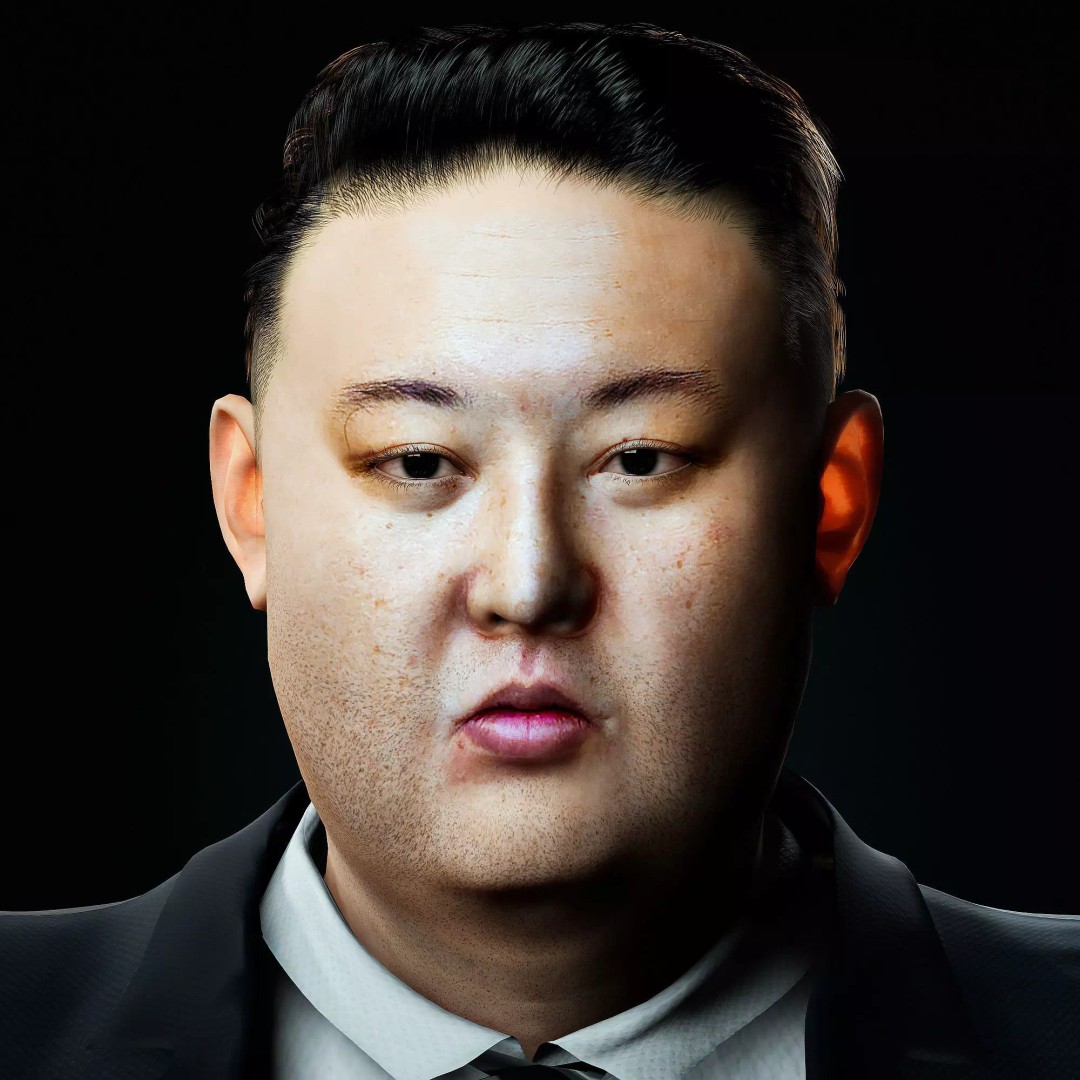 Kim Jong Un 3D Model – Hyper Realistic Low-Poly Character, FBX, OBJ, Rigged - View 2