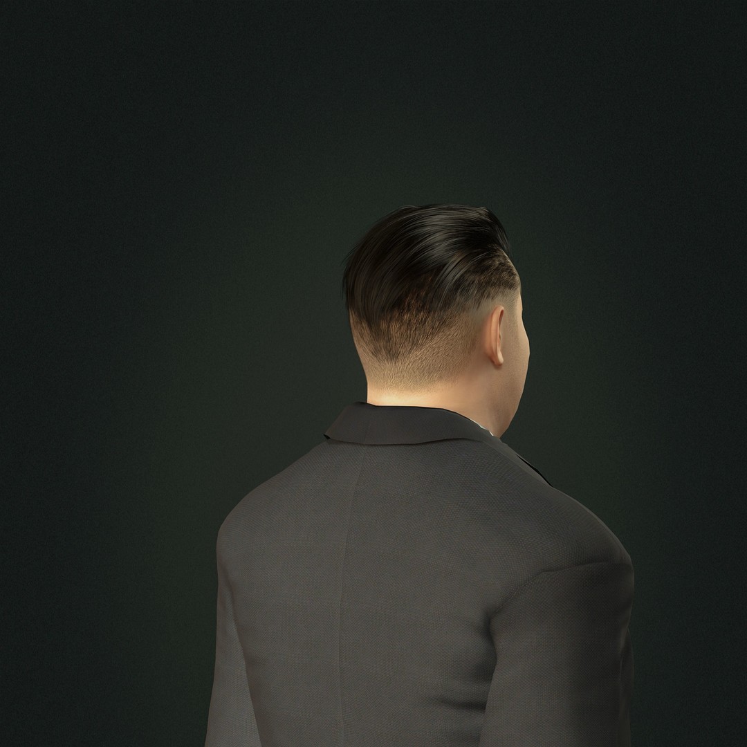 Kim Jong Un 3D Model – Hyper Realistic Low-Poly Character, FBX, OBJ, Rigged - View 8
