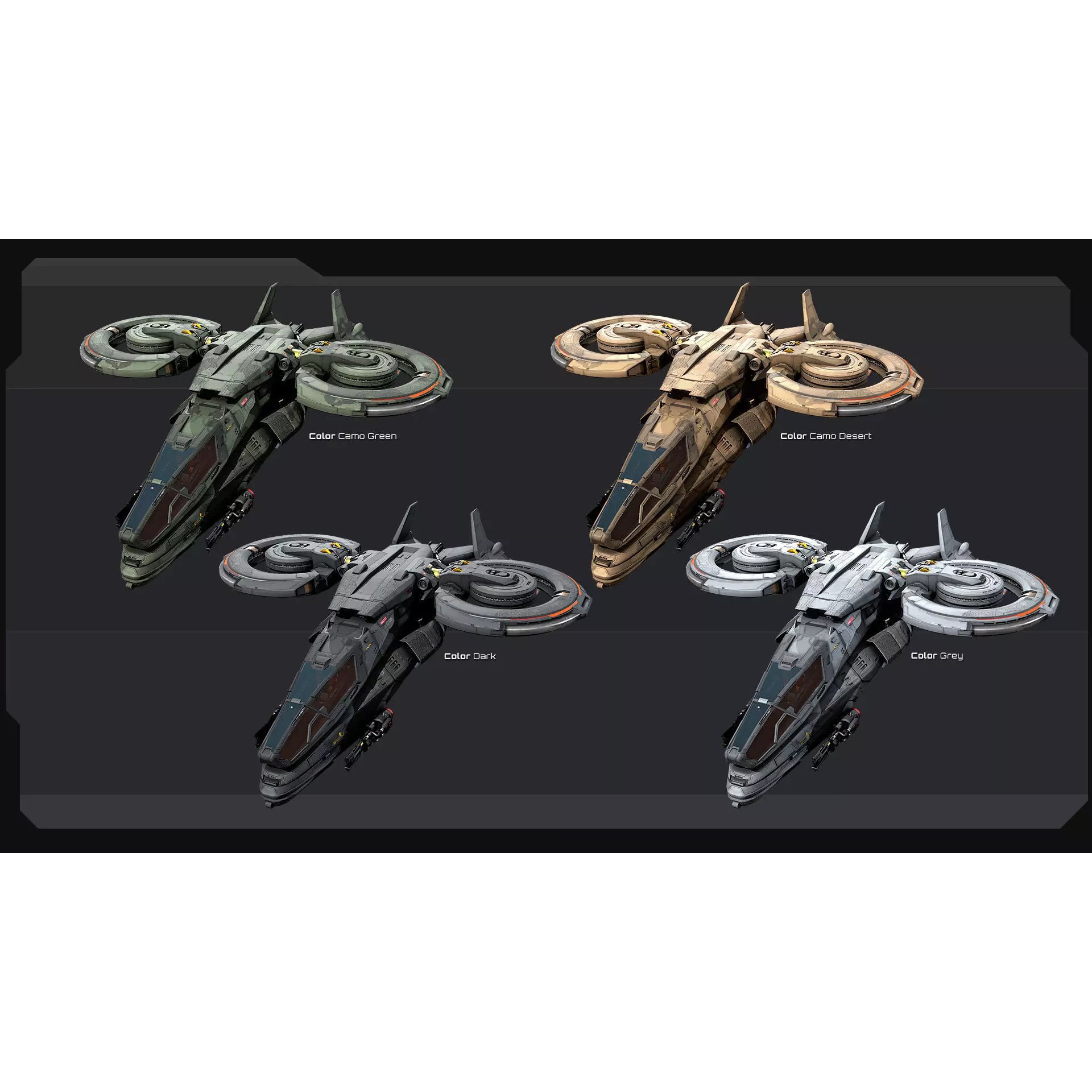 VTOL - Stealth Fighter - Low-Poly Game-Ready 3D Model - View 13