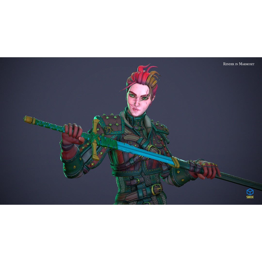 Fantasy Character 3D Model – Low Poly Rigged Pack for Games, FBX & Unity - View 10