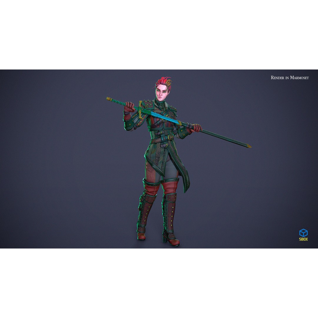 Fantasy Character 3D Model – Low Poly Rigged Pack for Games, FBX & Unity - View 11