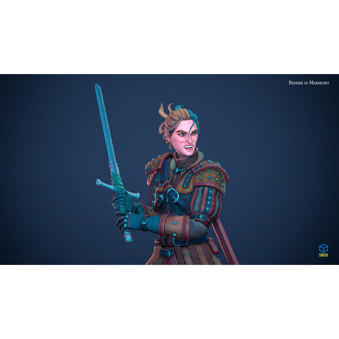 Fantasy Character 3D Model – Low Poly Rigged Pack for Games, FBX & Unity - View 12