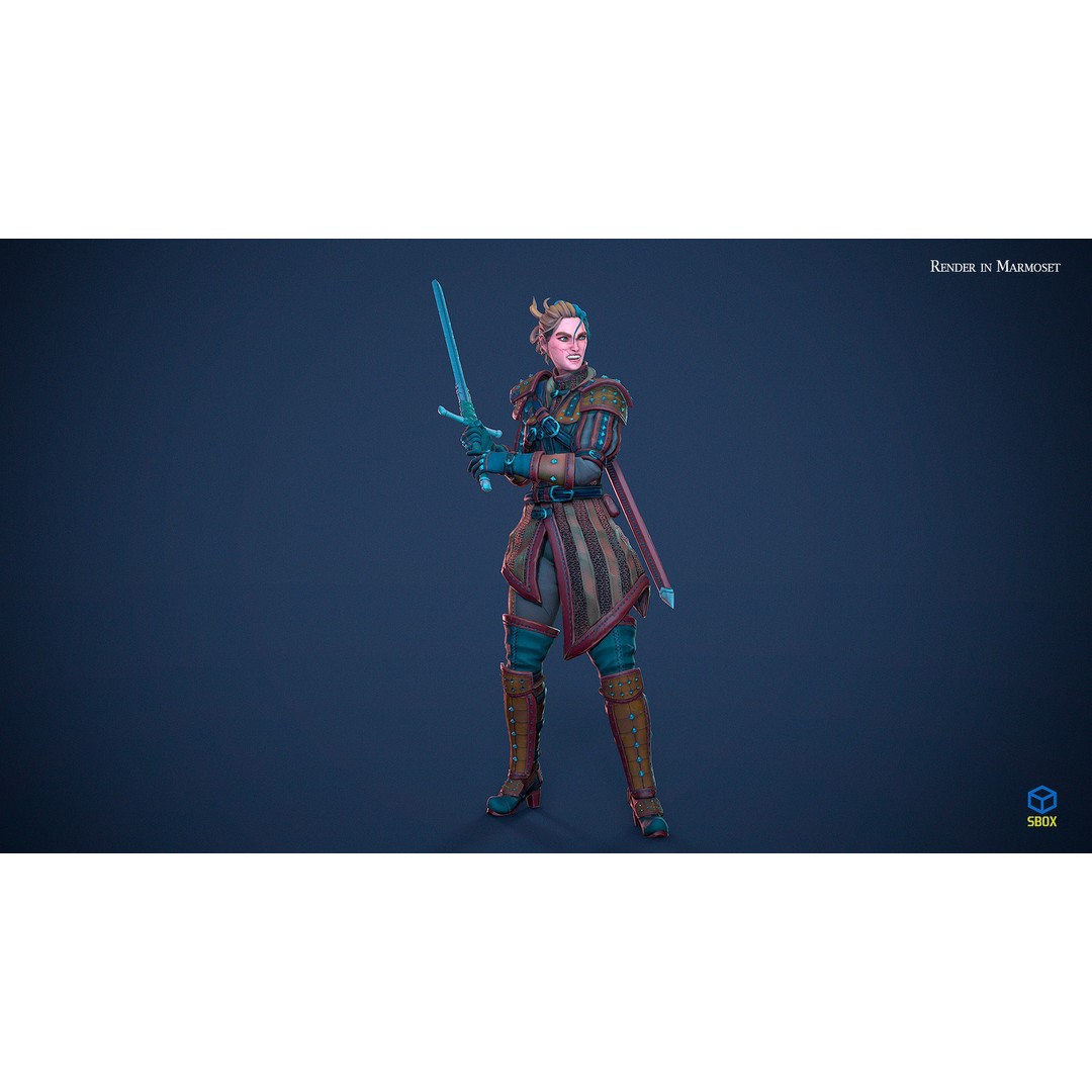 Fantasy Character 3D Model – Low Poly Rigged Pack for Games, FBX & Unity - View 13