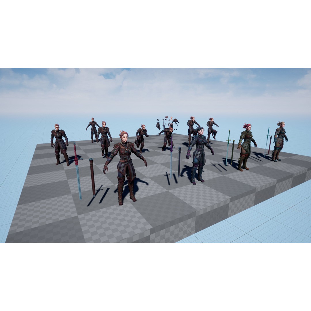 Fantasy Character 3D Model – Low Poly Rigged Pack for Games, FBX & Unity - View 33