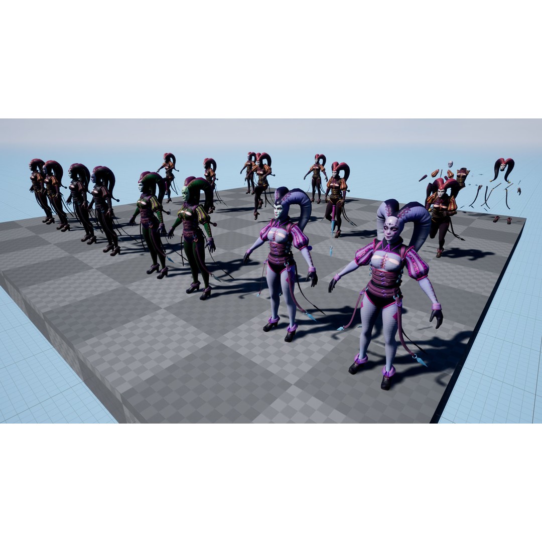 Fantasy Character 3D Model – Low Poly Rigged Pack for Games, FBX & Unity - View 38