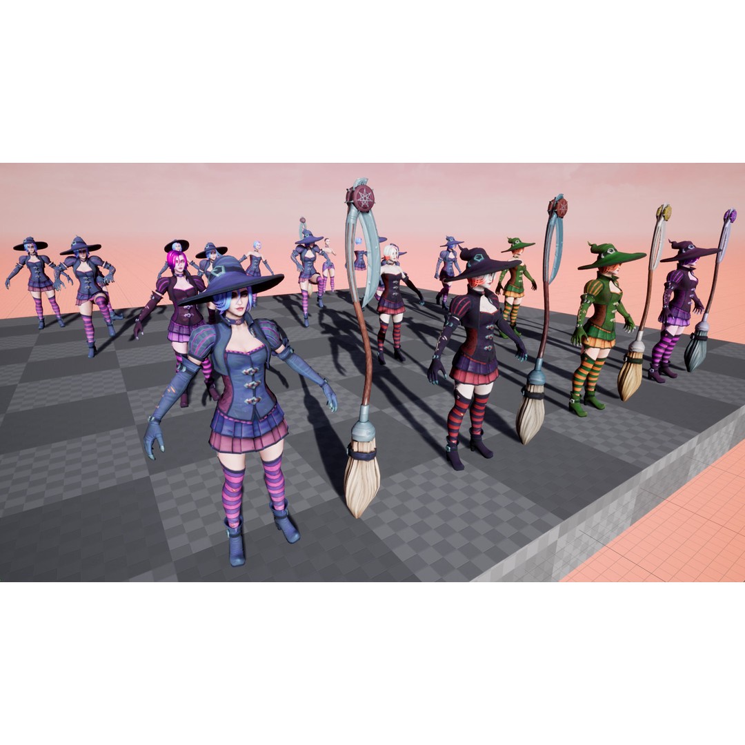 Fantasy Character 3D Model – Low Poly Rigged Pack for Games, FBX & Unity - View 41