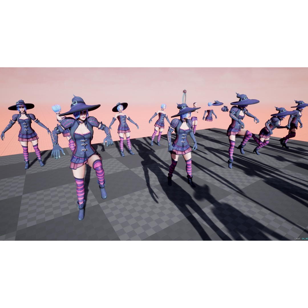 Fantasy Character 3D Model – Low Poly Rigged Pack for Games, FBX & Unity - View 44