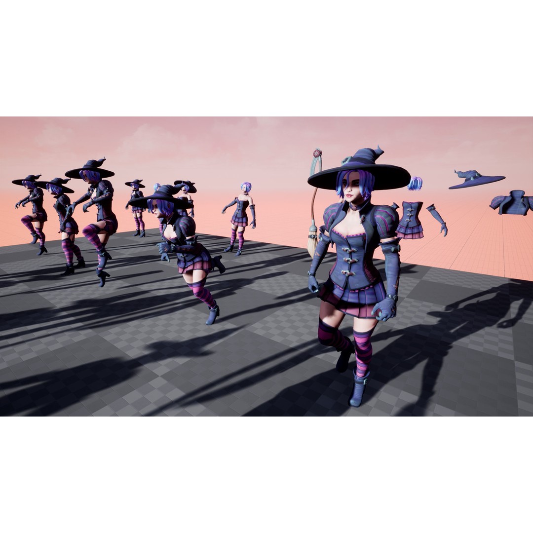 Fantasy Character 3D Model – Low Poly Rigged Pack for Games, FBX & Unity - View 45