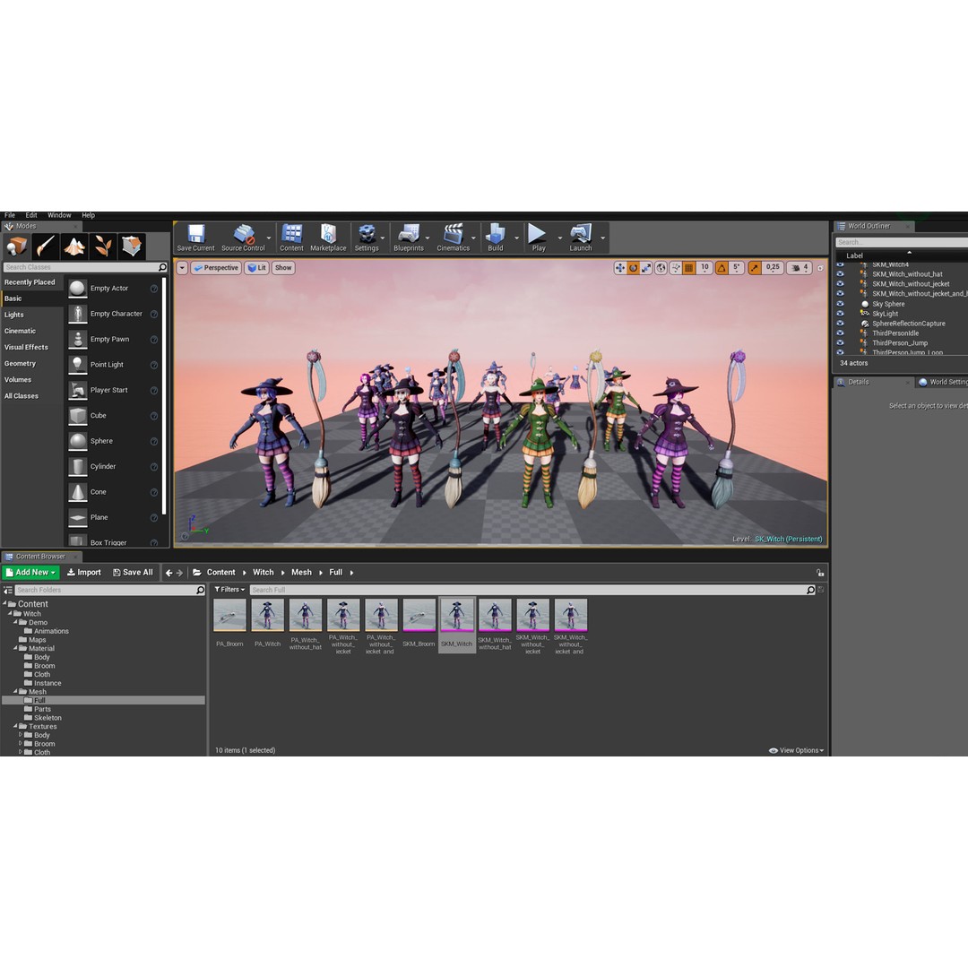 Fantasy Character 3D Model – Low Poly Rigged Pack for Games, FBX & Unity - View 59