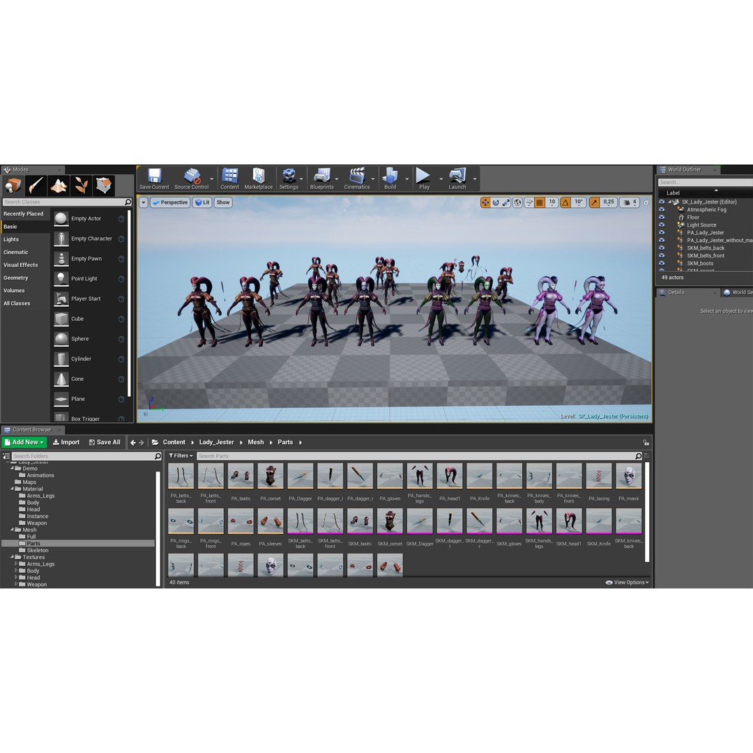 Fantasy Character 3D Model – Low Poly Rigged Pack for Games, FBX & Unity - View 60