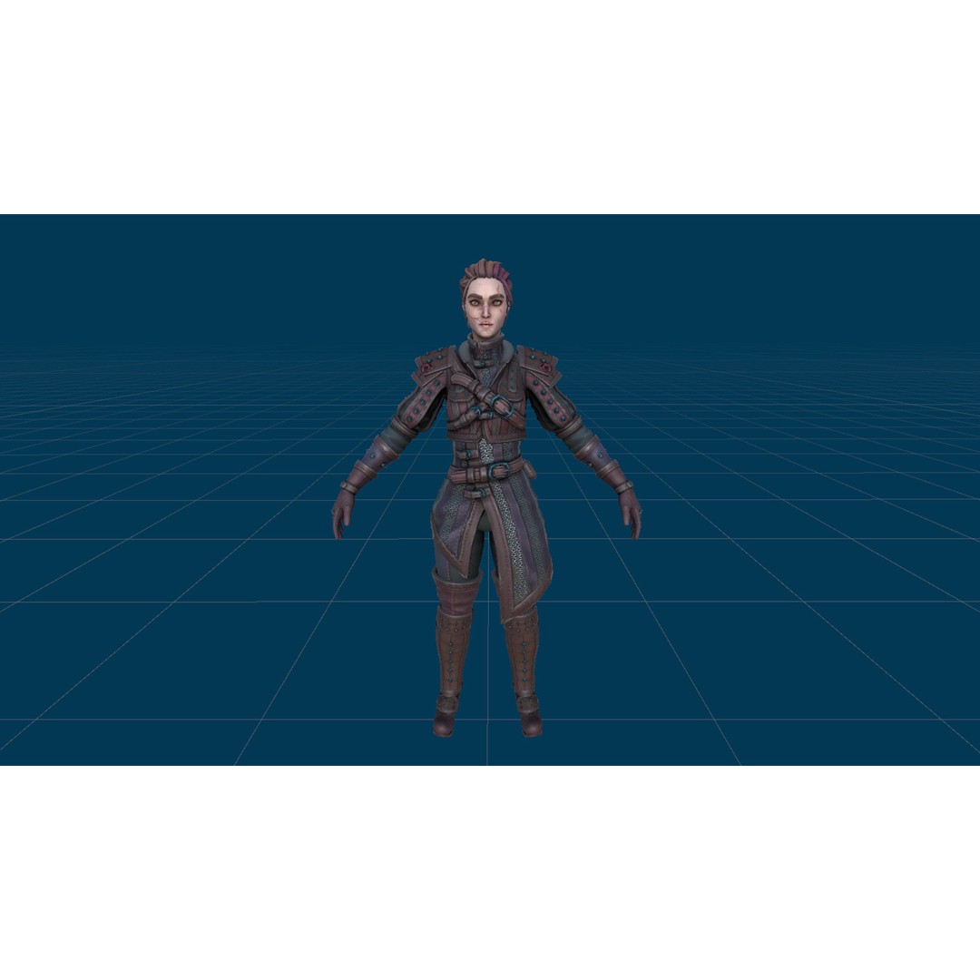 Fantasy Character 3D Model – Low Poly Rigged Pack for Games, FBX & Unity - View 62
