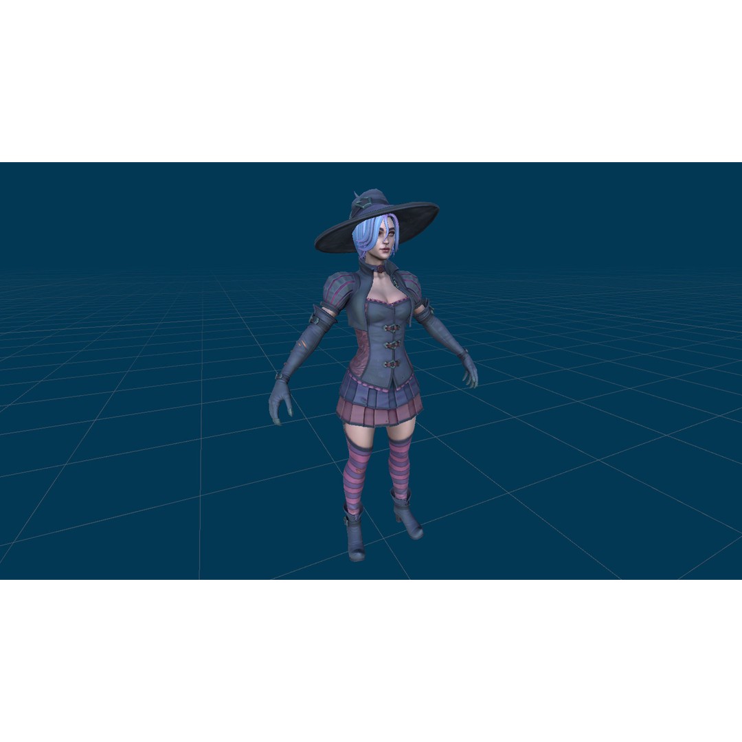 Fantasy Character 3D Model – Low Poly Rigged Pack for Games, FBX & Unity - View 63