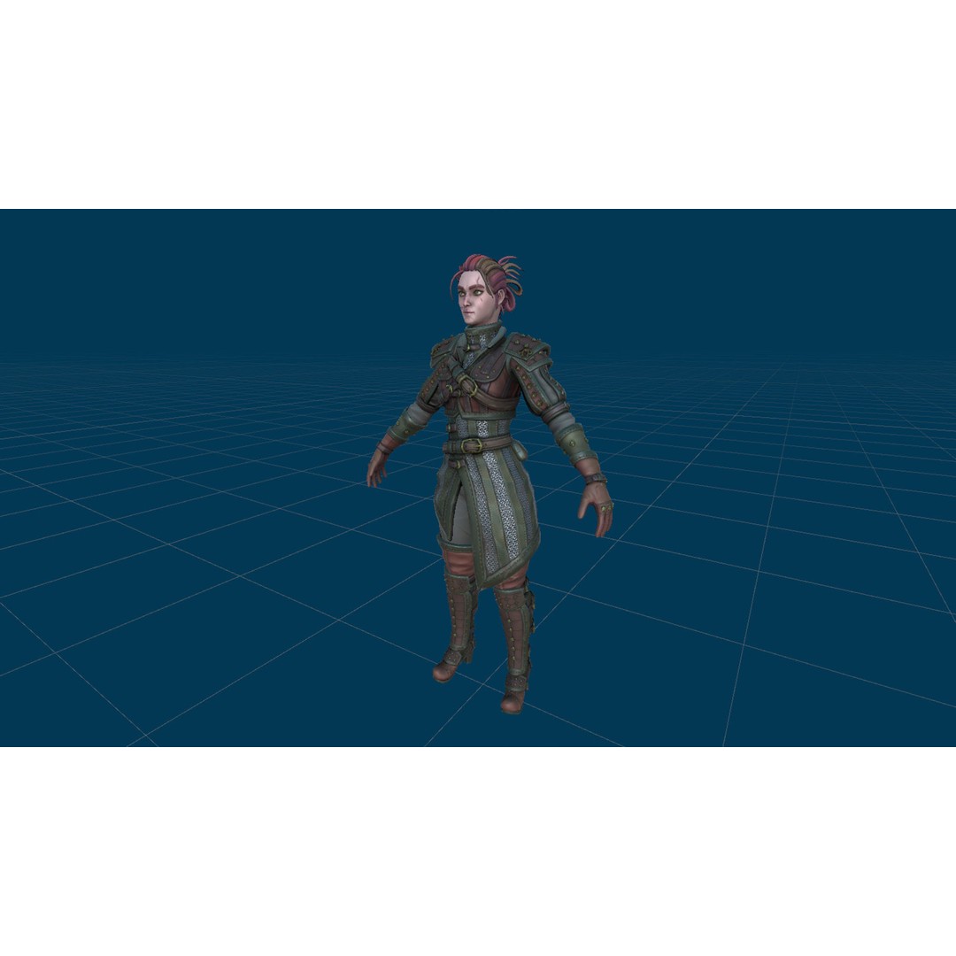 Fantasy Character 3D Model – Low Poly Rigged Pack for Games, FBX & Unity - View 66