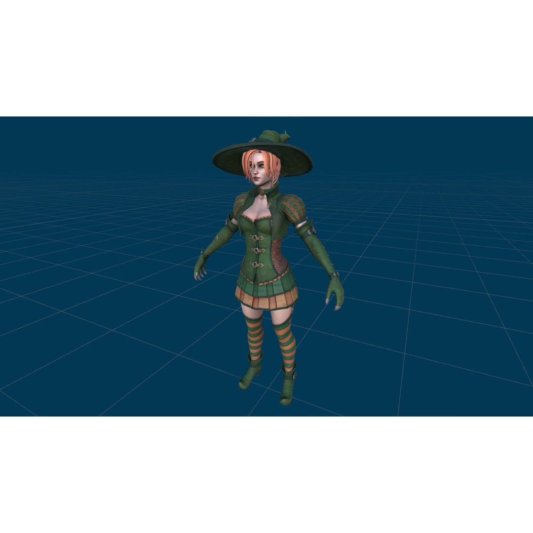Fantasy Character 3D Model – Low Poly Rigged Pack for Games, FBX & Unity - View 67