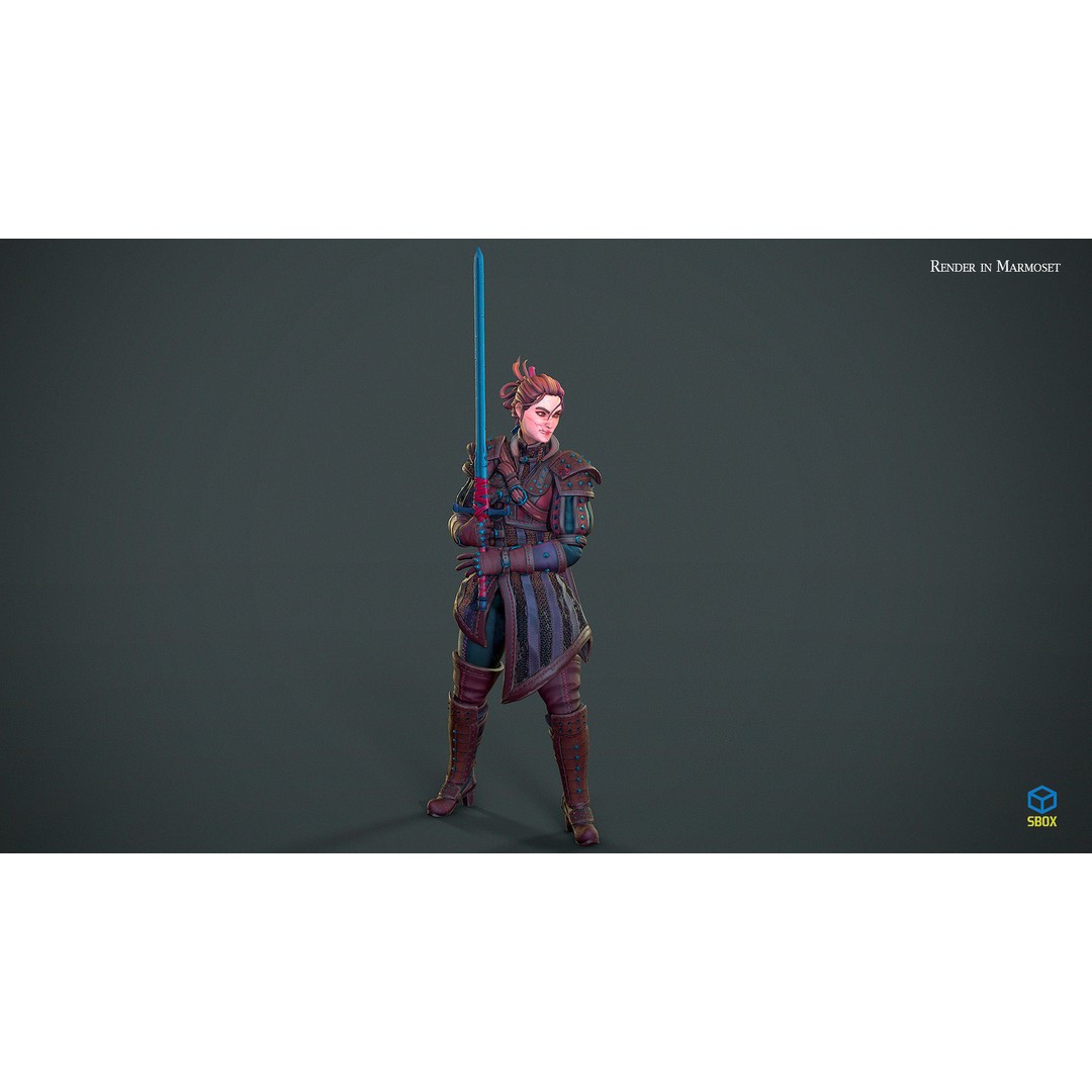 Fantasy Character 3D Model – Low Poly Rigged Pack for Games, FBX & Unity - View 7