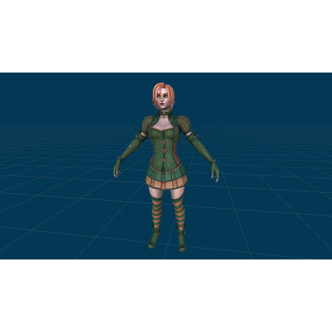 Fantasy Character 3D Model – Low Poly Rigged Pack for Games, FBX & Unity - View 71