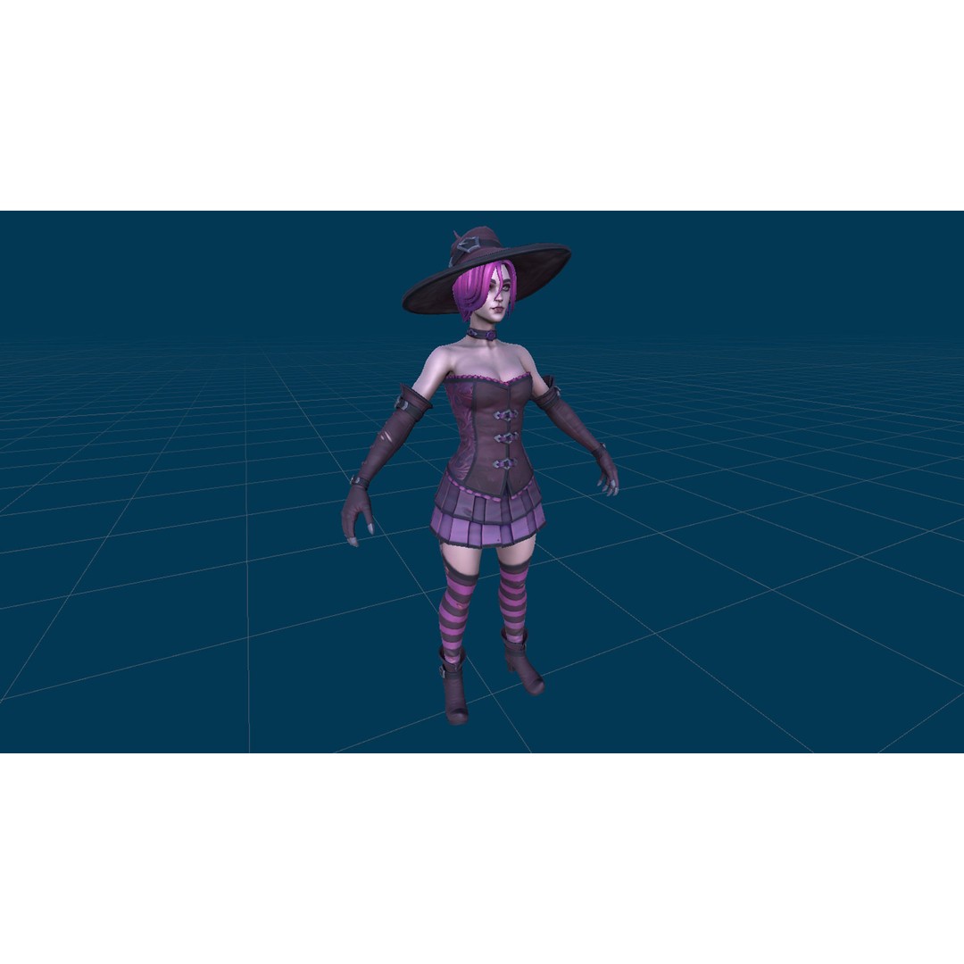 Fantasy Character 3D Model – Low Poly Rigged Pack for Games, FBX & Unity - View 74