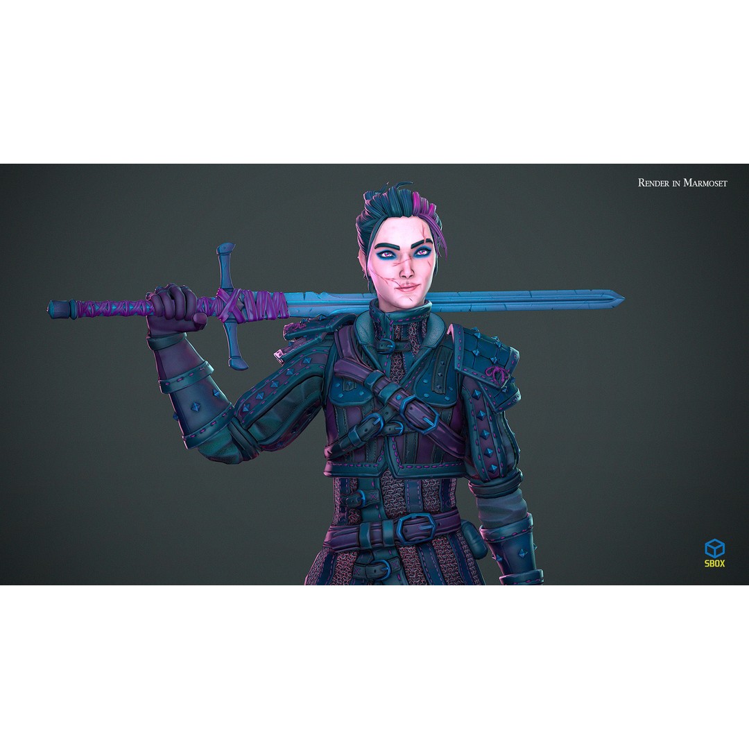 Fantasy Character 3D Model – Low Poly Rigged Pack for Games, FBX & Unity - View 8