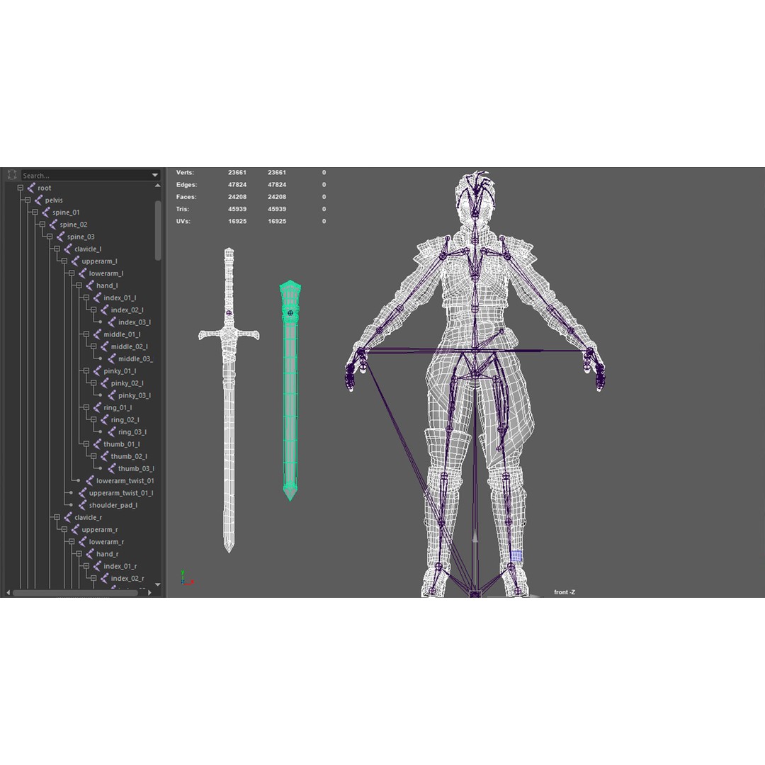 Fantasy Character 3D Model – Low Poly Rigged Pack for Games, FBX & Unity - View 82