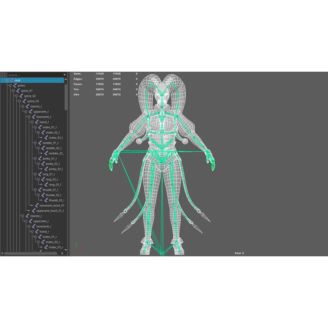 Fantasy Character 3D Model – Low Poly Rigged Pack for Games, FBX & Unity - View 83