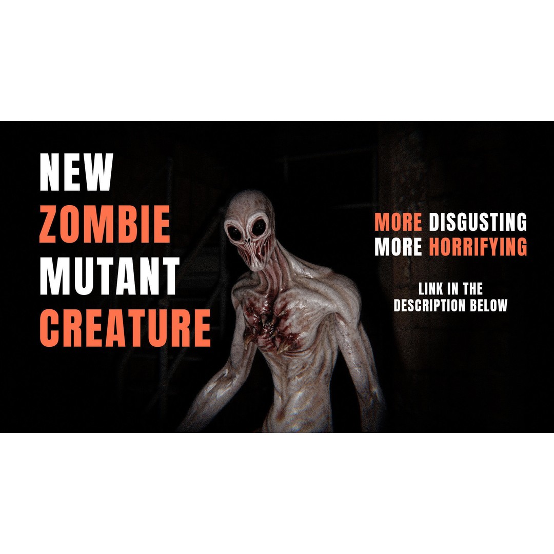 Obscurux-X Mutant Alien Creature 3D Model – Low Poly Rigged Animation - View 3