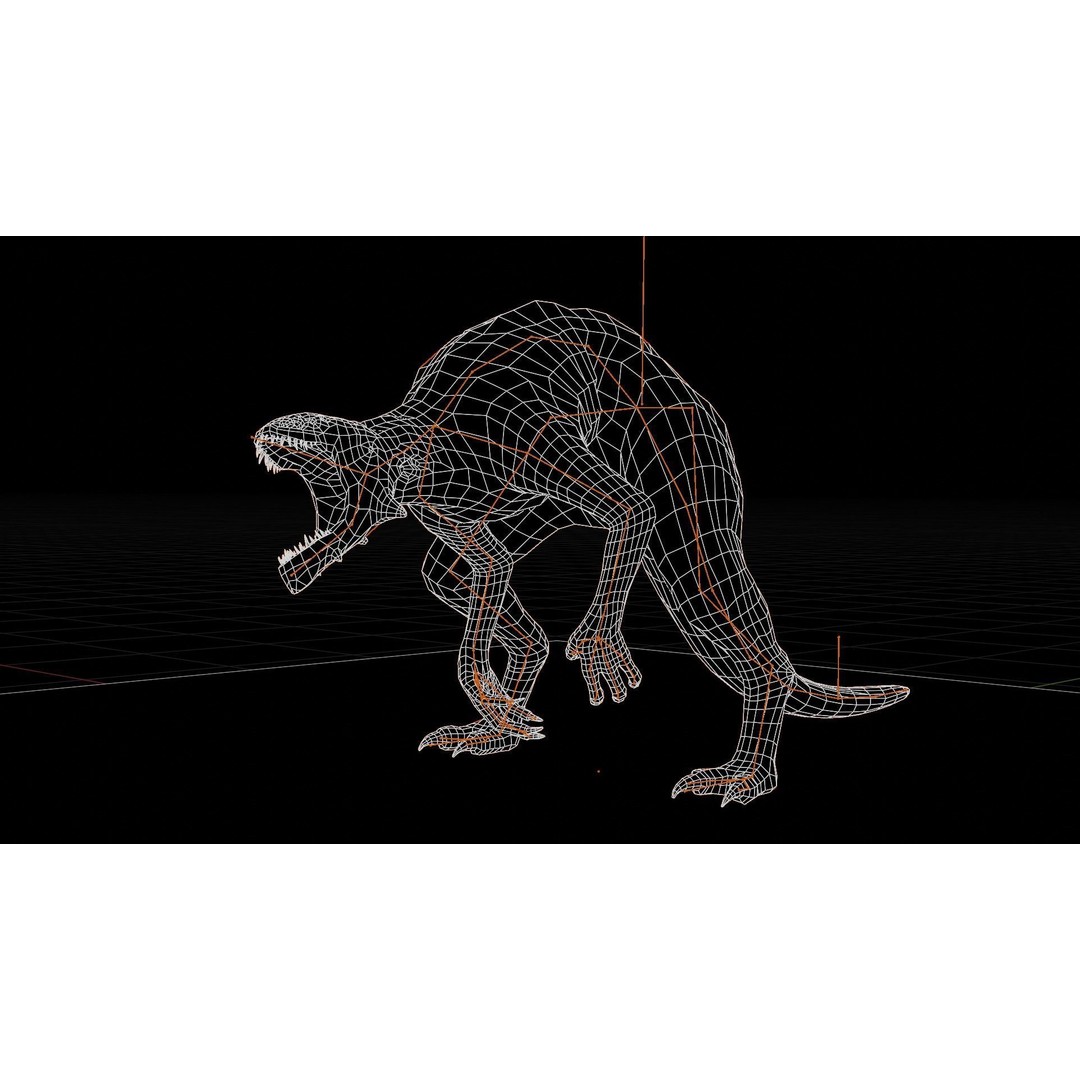 Obscurux-X Mutant Alien Creature 3D Model – Low Poly Rigged Animation - View 43
