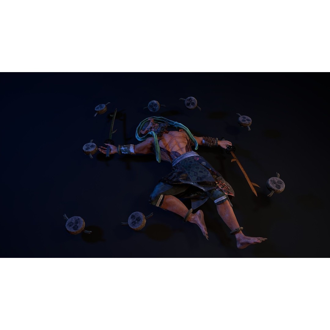 Demon God Raijin 3D Model – Low Poly Game Character, Rigged, FBX - View 16
